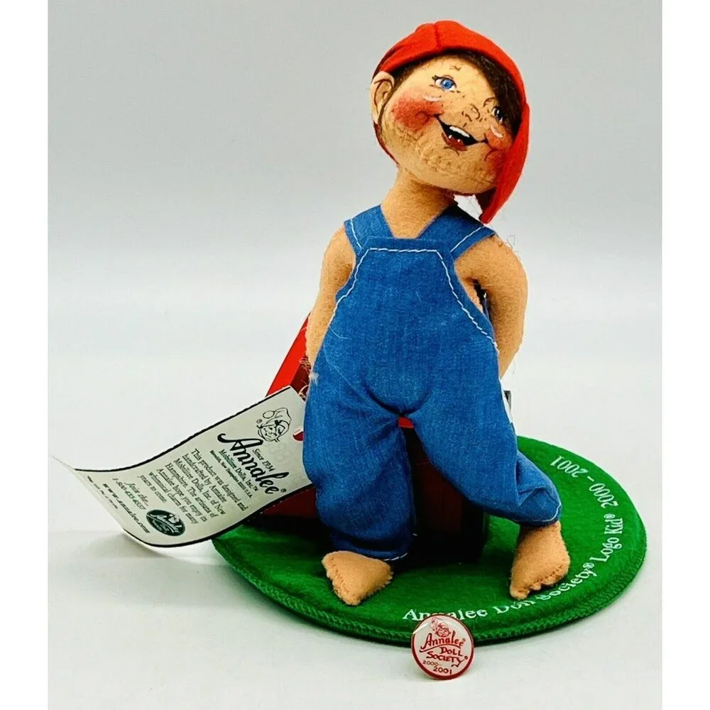 Annalee Doll Society Precious Cargo Logo Kid Boy Puppies‎ 7